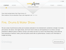 Tablet Screenshot of hyperactive-shows.com
